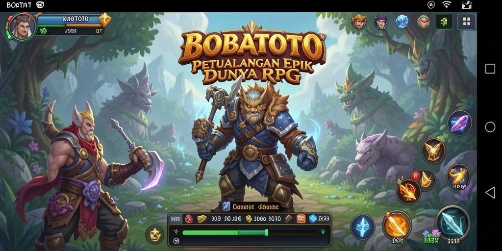 Tampilan menakjubkan dari gameplay RPG BOBATOTO.