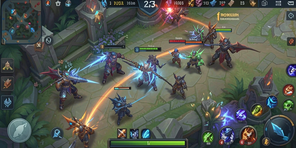 Tangkapan layar gameplay BOSKU33 yang menunjukkan aksi seru di medan perang.
