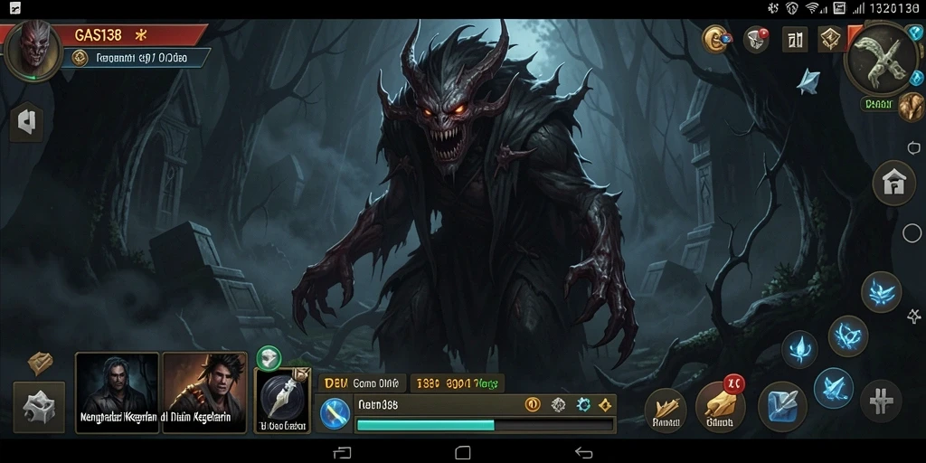 Tangkapan layar dari gameplay yang mendebarkan dalam GAS138.