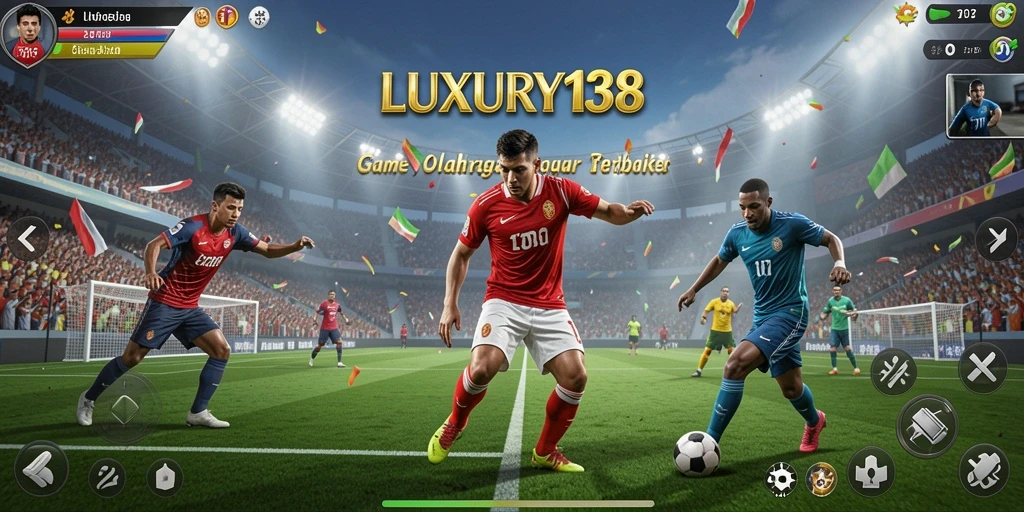 Screenshot LUXURY138 menunjukkan pemain bersaing dalam permainan olahraga yang penuh aksi.
