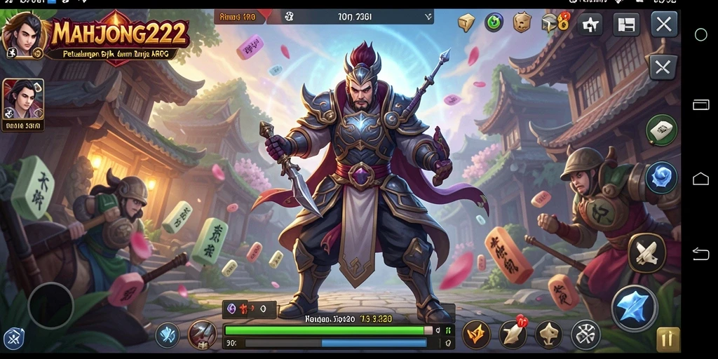 Tampilan gameplay ARPG yang mendebarkan di MAHJONG222.