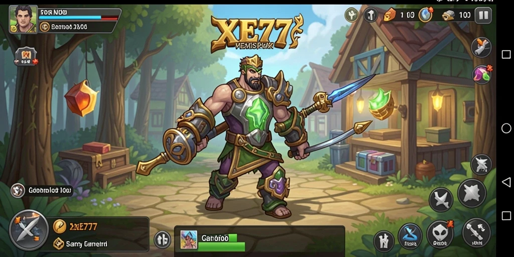 Tampilan menarik dari gameplay XE77 yang mengasyikkan.