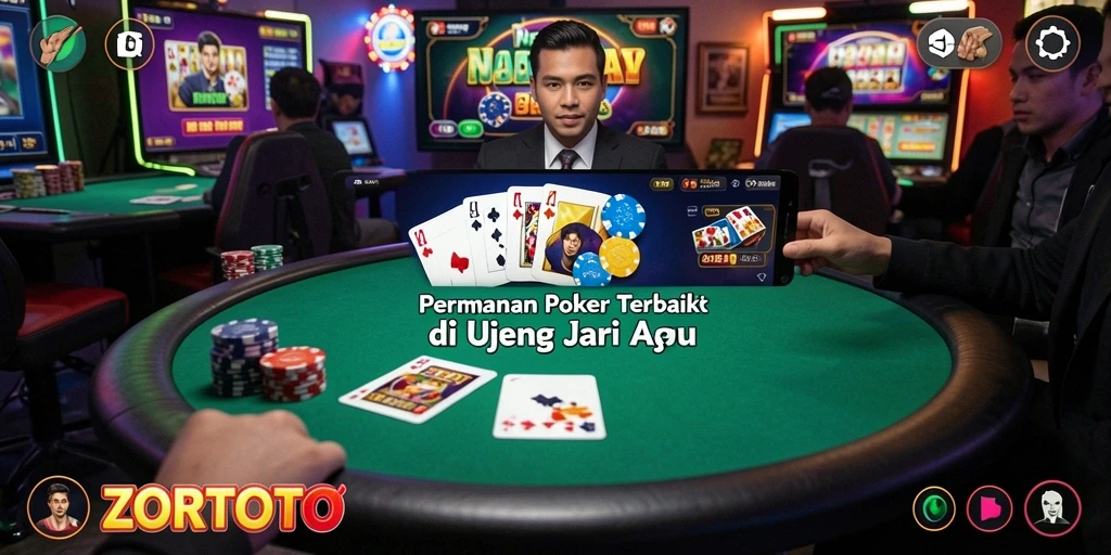Tampilan gameplay menarik dari ZORTOTO yang menggambarkan keseruan permainan Poker.